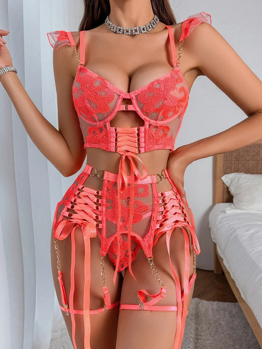 Nymera 4 Pieces Lingerie Set